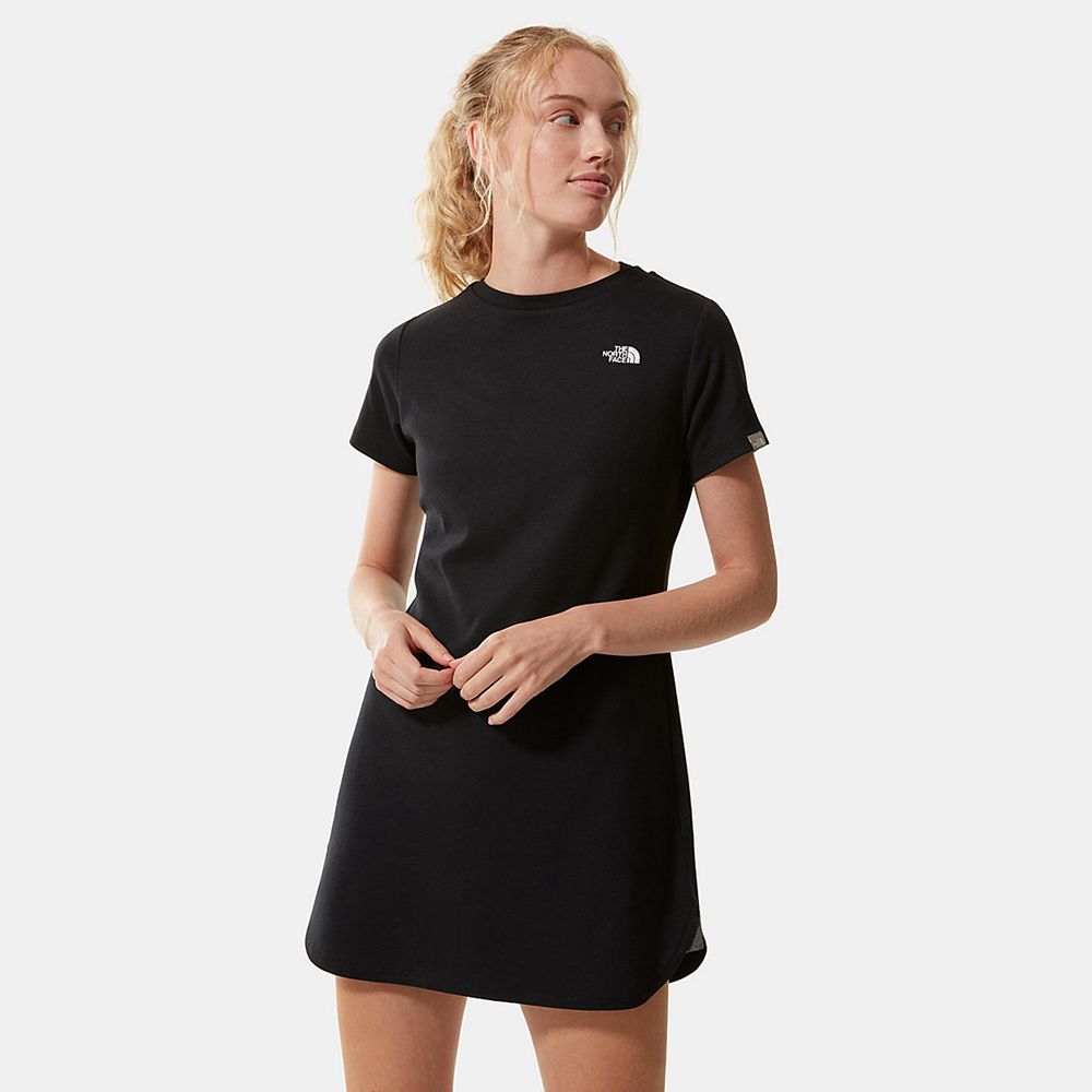 The North Face Dress Womens Australia - The North Face Simple Dome T-Shirt Black Supreme (YPJ-379126